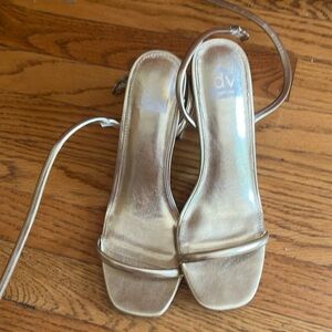 DV by Dolce Vita Women's Metallic Gold Heels